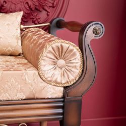 Банкетка Флоренция Премиум Орех(Д) Каледония Даймонд Мокка Амбер