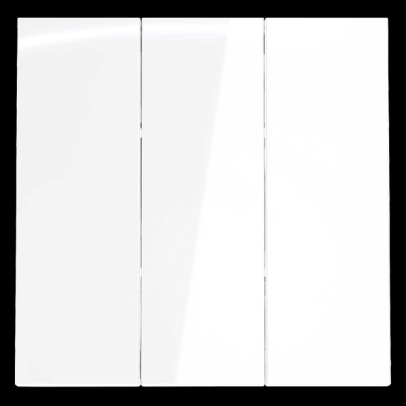 Клавиши для выключателя/переключателя трехклавишного S70 (белый глянцевый) Voltum VLS000501