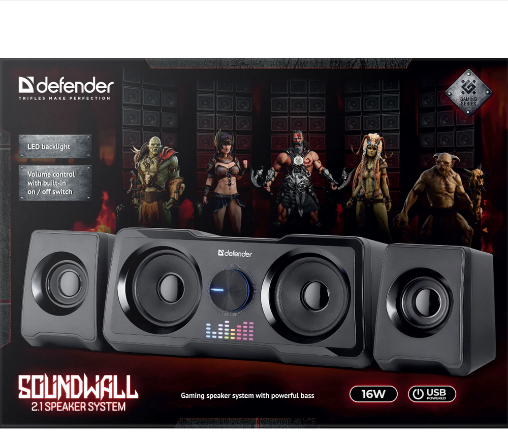 Акустика 2.1 Defender Soundwall