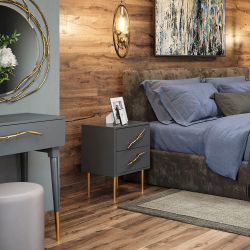 Тумба Арт Стайл с 2-мя ящиками Серый Амбер