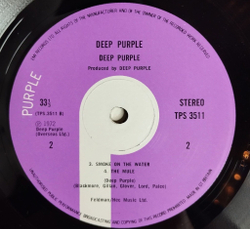 Винтажная виниловая пластинка LP Deep Purple Made In Japan (UK 1972)