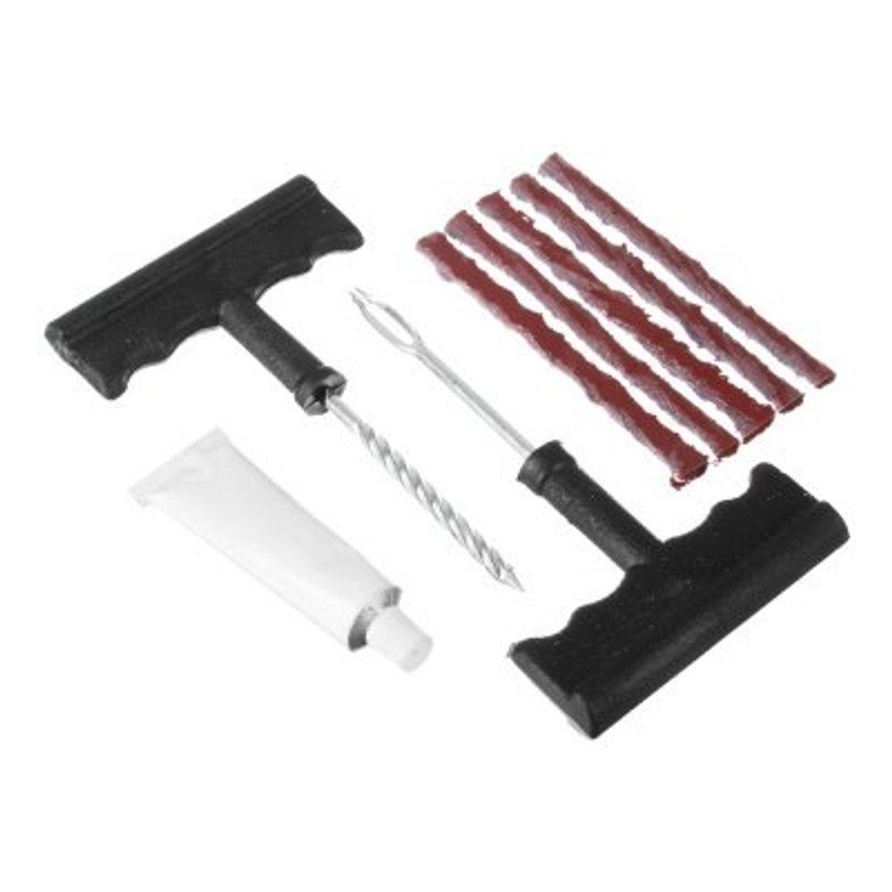 Набор для ремонта бескамерных шин №2: клей, 5 жгутов Т-инструмент NEW GALAXY