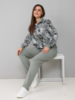 Толстовка К-184/оливка-тюльпан