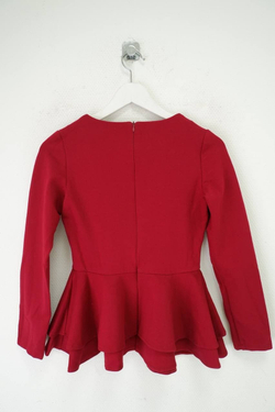 Блузка интересная бордо 36 размер