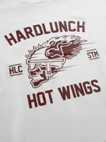 Футболка Hardlunch оверсайз Hot wings белая