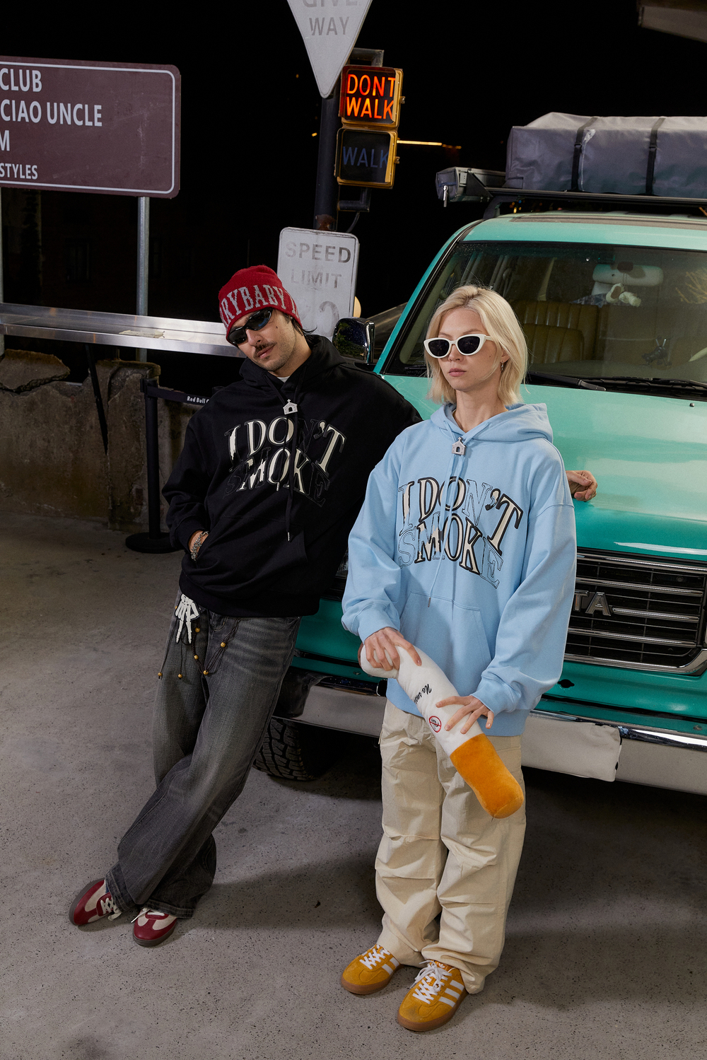 Худи DONSMOKE "Scratch Logo" Loose fit Hoodie