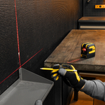 Лазерный уровень LX 02 Red, 20 м, 635 нм, резьба 1/4" Denzel