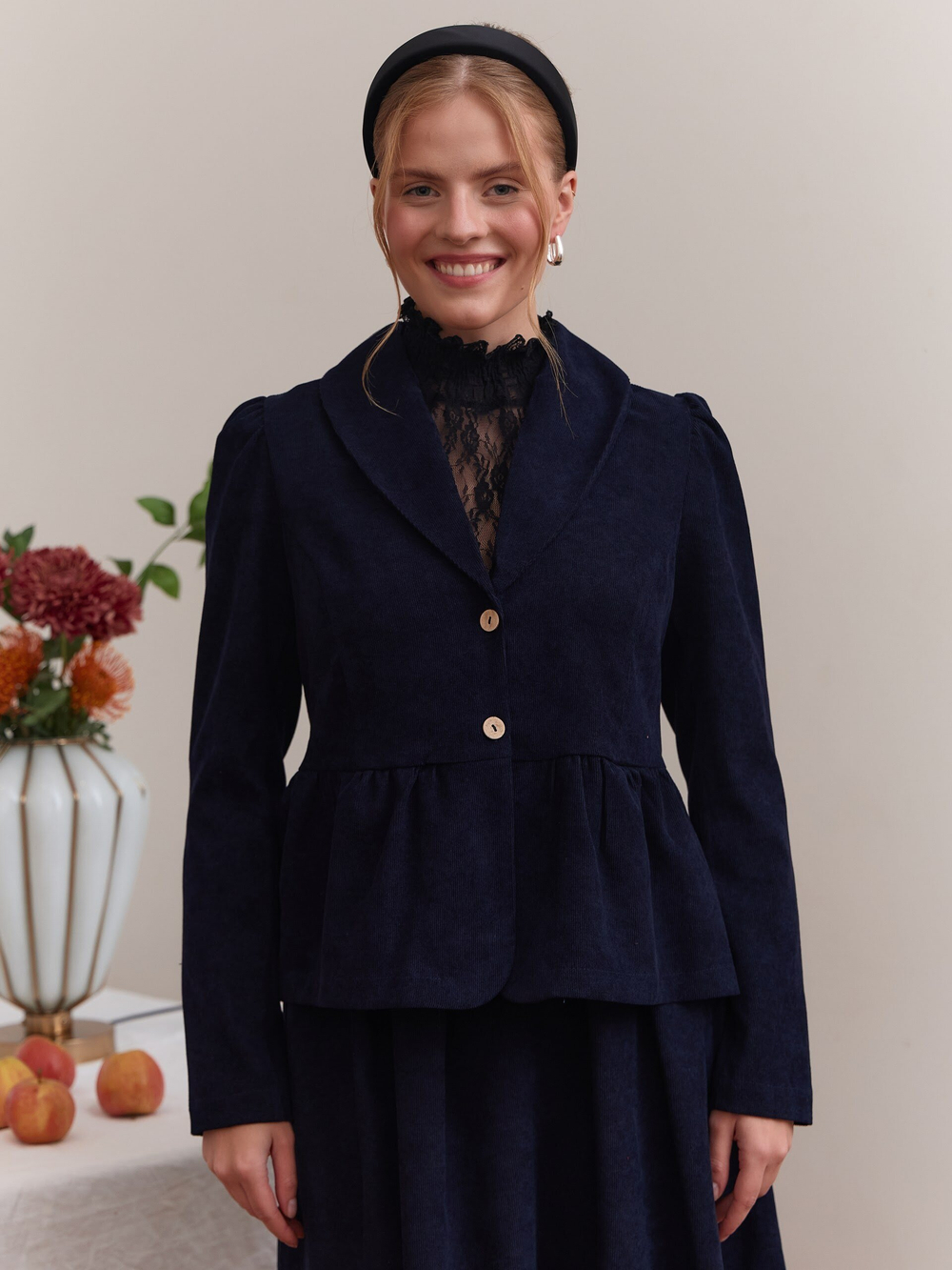 Жакет вельвет укороченный