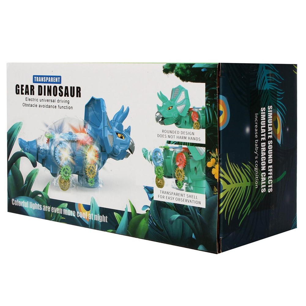 Динозавр на бат. 21см, коробка XY259