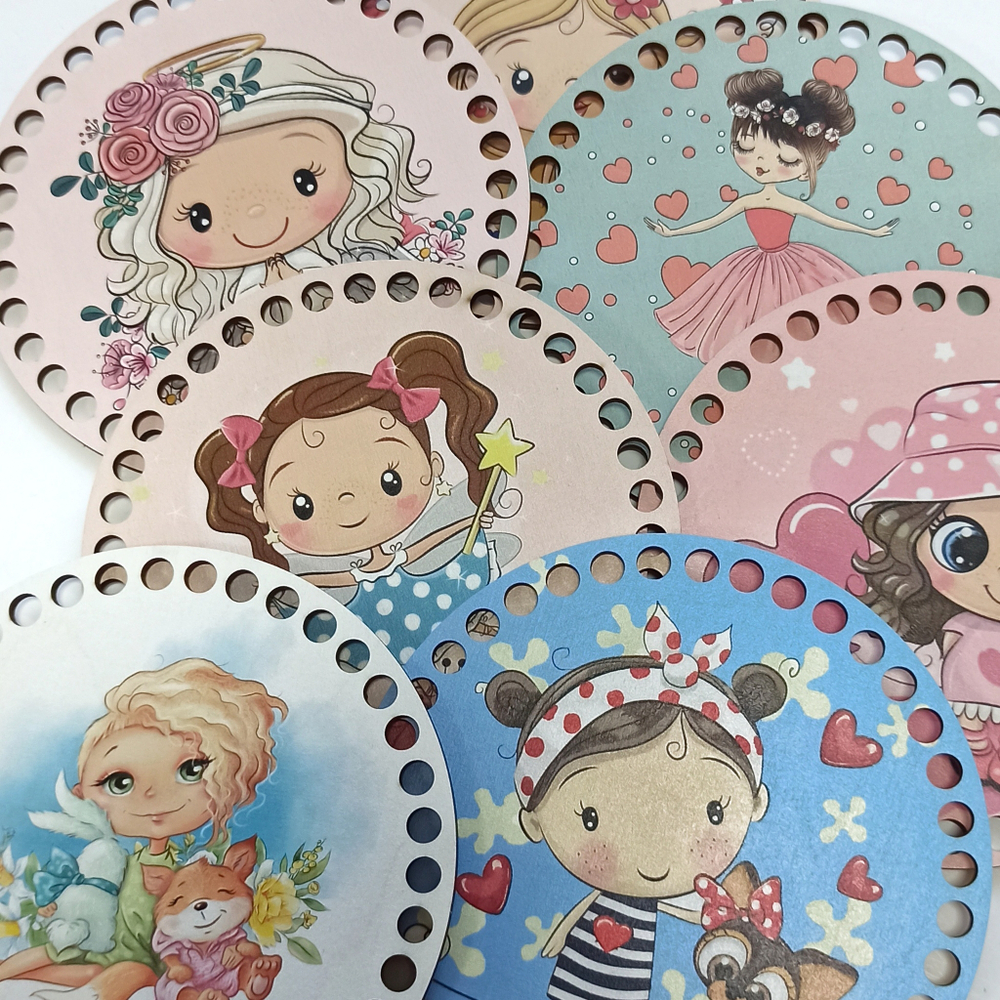 Донышко Принт Детское 15см Дизайн Девочки в ассортименте