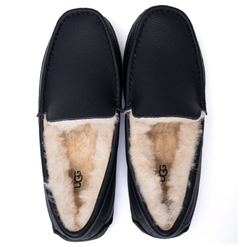 UGG Mens Ascot Leather Navy