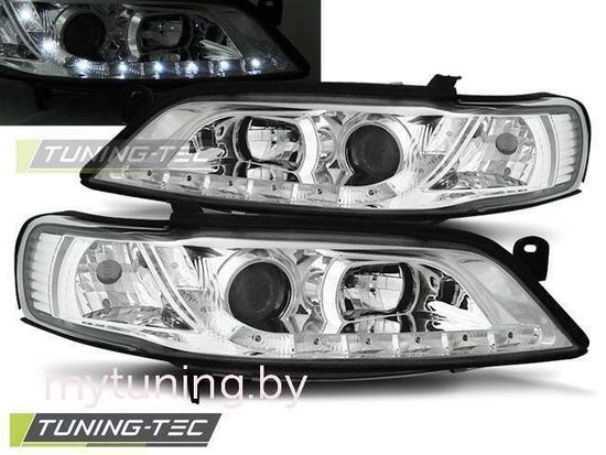 Передние фары Opel Vectra B daylight chrome