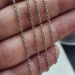 Цепь(тонкая), Сталь, р-р 2x1.5мм, изящная и красивая, цена за 1 метр