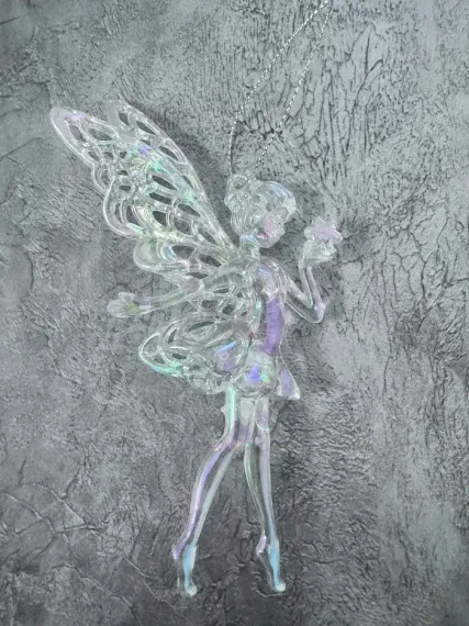 Елочное украшение Фея 15 см., акрил, Christmas DeLuxe (13094)