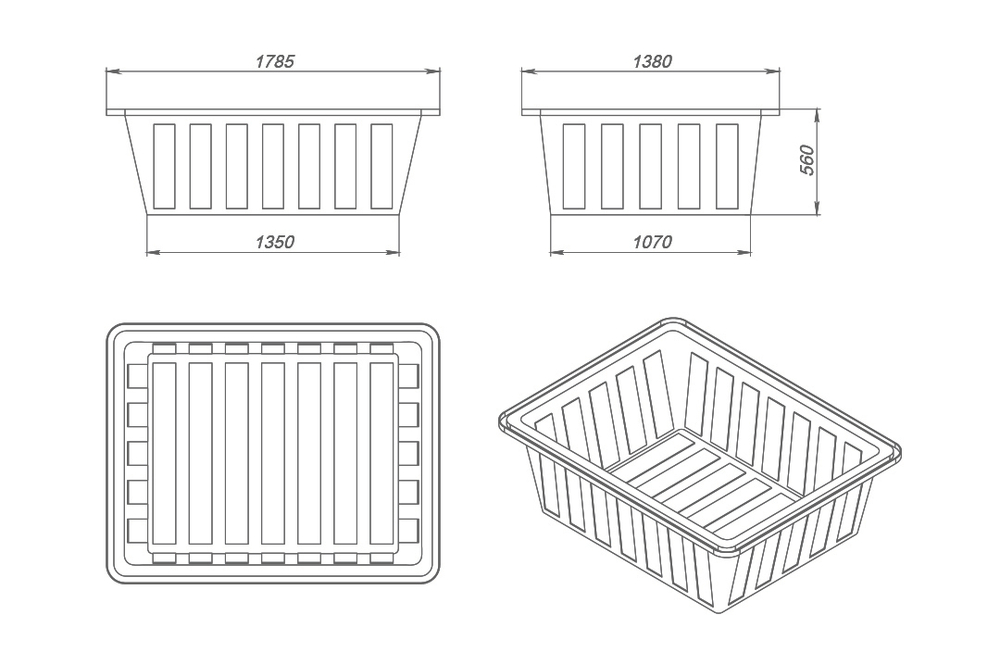 Ванна ЭкоПром К 900 л.(179x138x56см;белый) - арт.555662