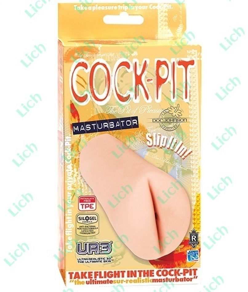 Упругий мастурбатор-попка с внутренним рельефом COCK-PIT