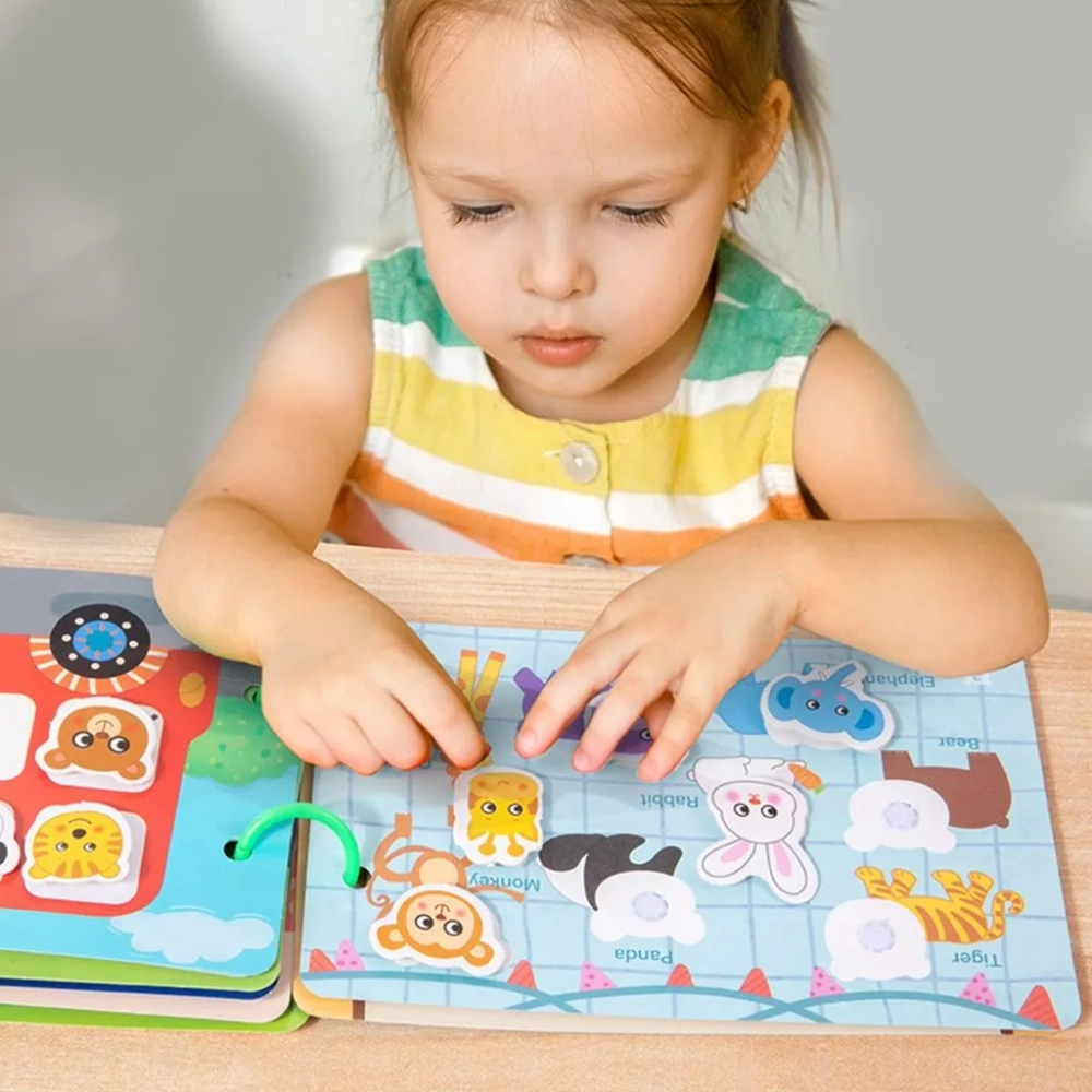 Книга с липучками Busy book, более 60 липучек