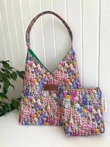 В ПУТИ, ИМИТАЦИЯ ЦВЕТОЧНОЙ ВЫШИВКИ #2, 100% хлопок Handmade Fabrics 3