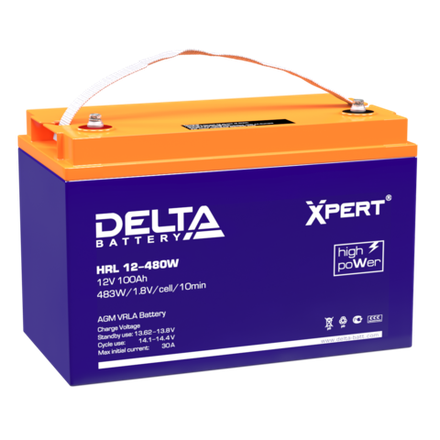 Аккумулятор DELTA Xpert HRL 12-480 W