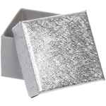 Коробка подарочная «Блеск» 4*4*3 см, Серебро