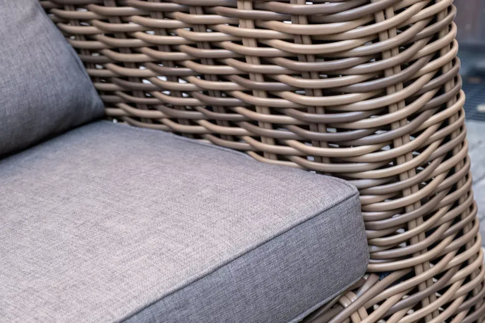 "Палермо" лаунж-зона из искусственного ротанга, цвет соломенный