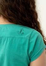 Футболка Bowery NYC V-Neck Spray Emerald