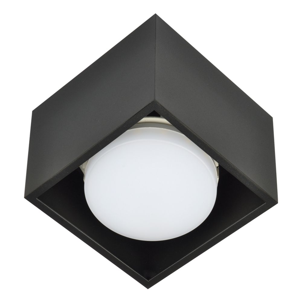 DLC-S609 GX53 BLACK Светильник декоративный накладной, серия Sotto. Без лампы, цоколь GX53. Металл. Черный. TM Fametto