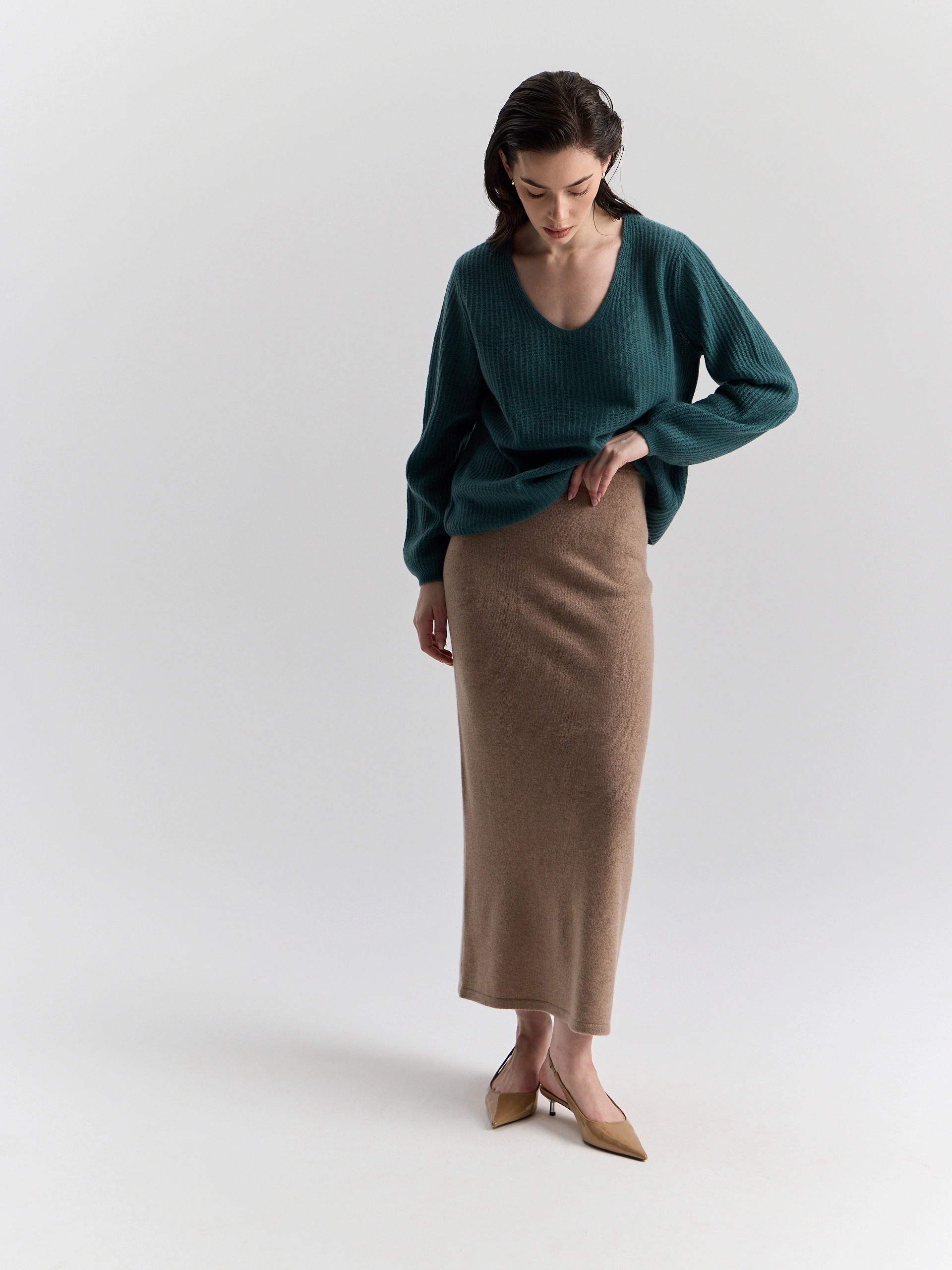 Кашемировый пуловер