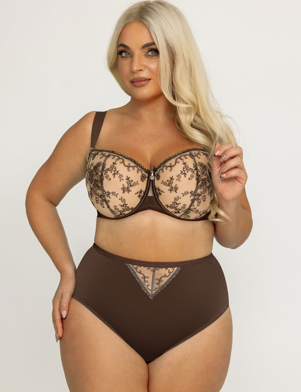 Трусы Kris Line Mocca слипы High Waist (мокка)