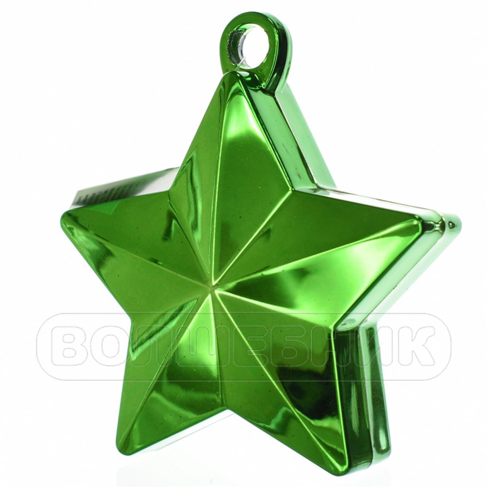 Грузик для шара Звезда зеленая 170 гр #1302-0714