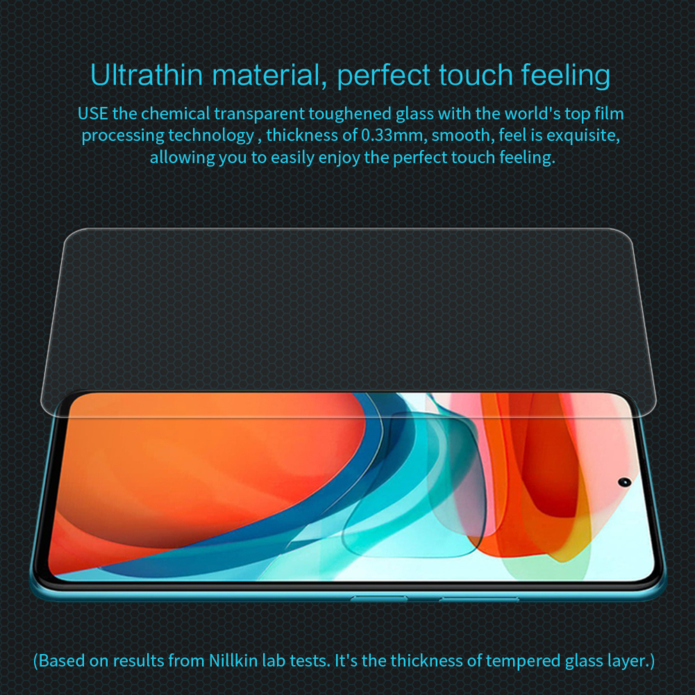 Защитное стекло с прозрачными рамками от Nillkin для Xiaomi Redmi Note 10 Pro 5G и Poco X3 GT 5G, серия H Anti-Explosion Glass Screen Protector