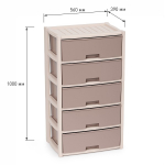 Комод "Колорит" широкий 5-секций (бежевый) М8760
