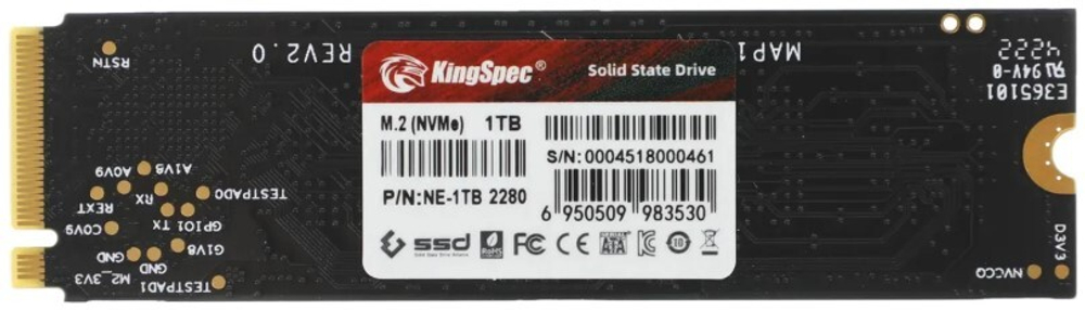 Накопитель SSD M.2 2280 KINGSPEC NE-1TB