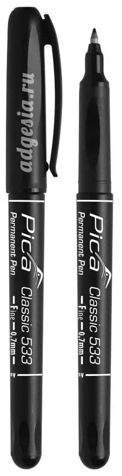 PICA-MARKER 533/46/SB Маркер строительный черный, наконечник (0,7 мм) в блистере