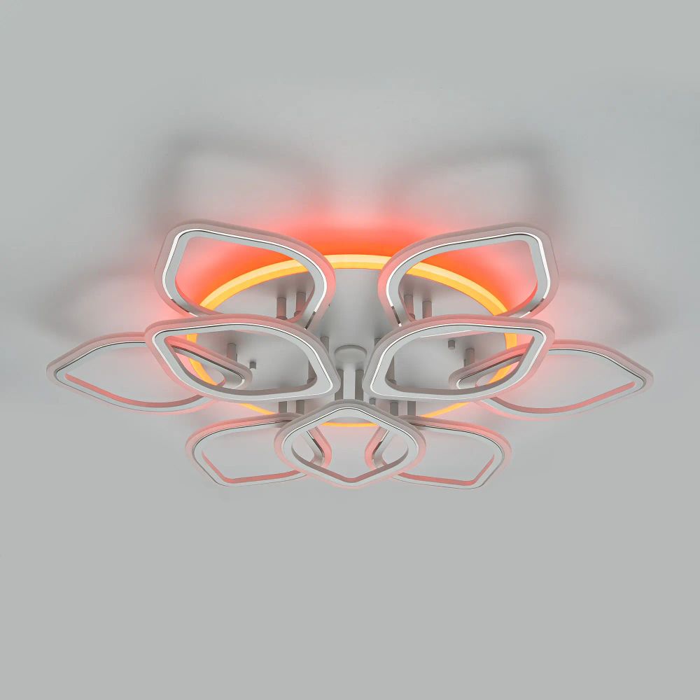 Citilux Ромби Смарт CL236A190E RGB Умная люстра Белая