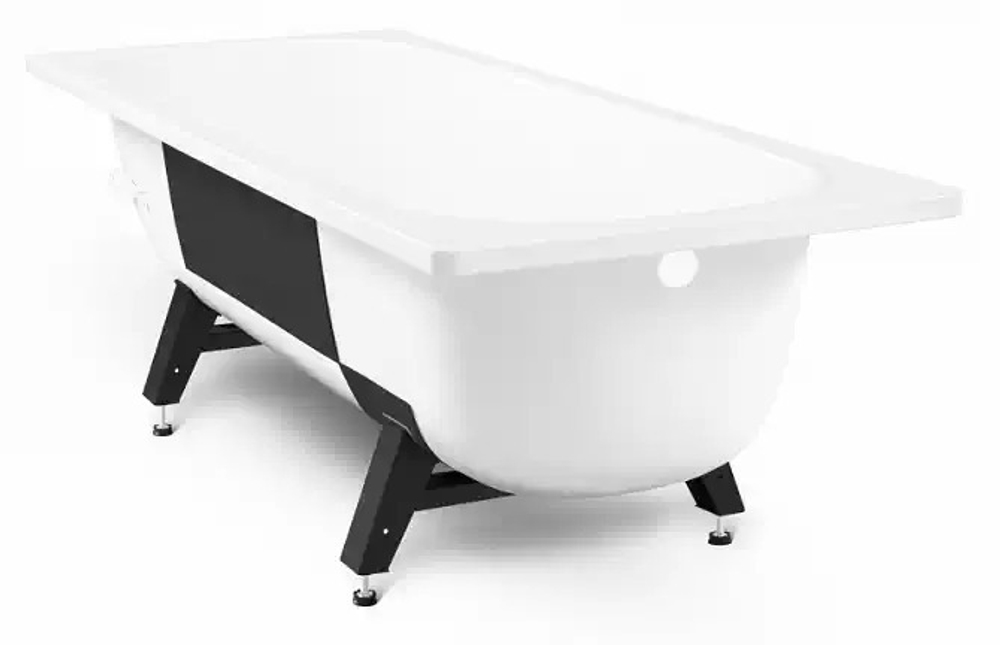 Ванна стальная 2,7 мм TEVRO 150*70*40 (белый лотос) б/р с опорной подставкой