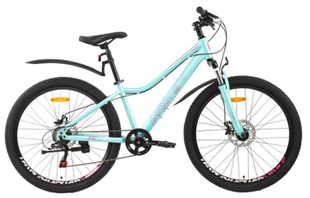 Велосипед TechTeam ARIA 24"х13"  бирюзовый МАРКИРОВКА
