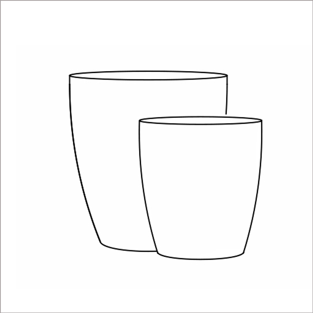 Кашпо, коллекция Color, форма VASE3