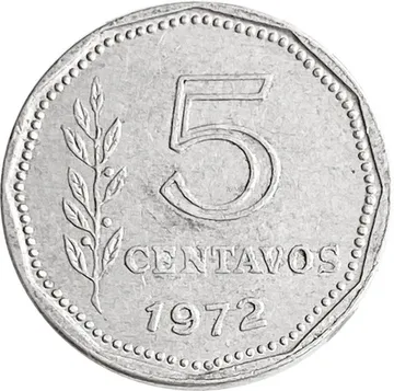 5 сентаво 1972 Аргентина