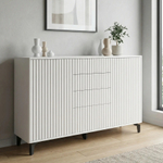 Комод ROYAL 5055 эко (Белый-Черный)