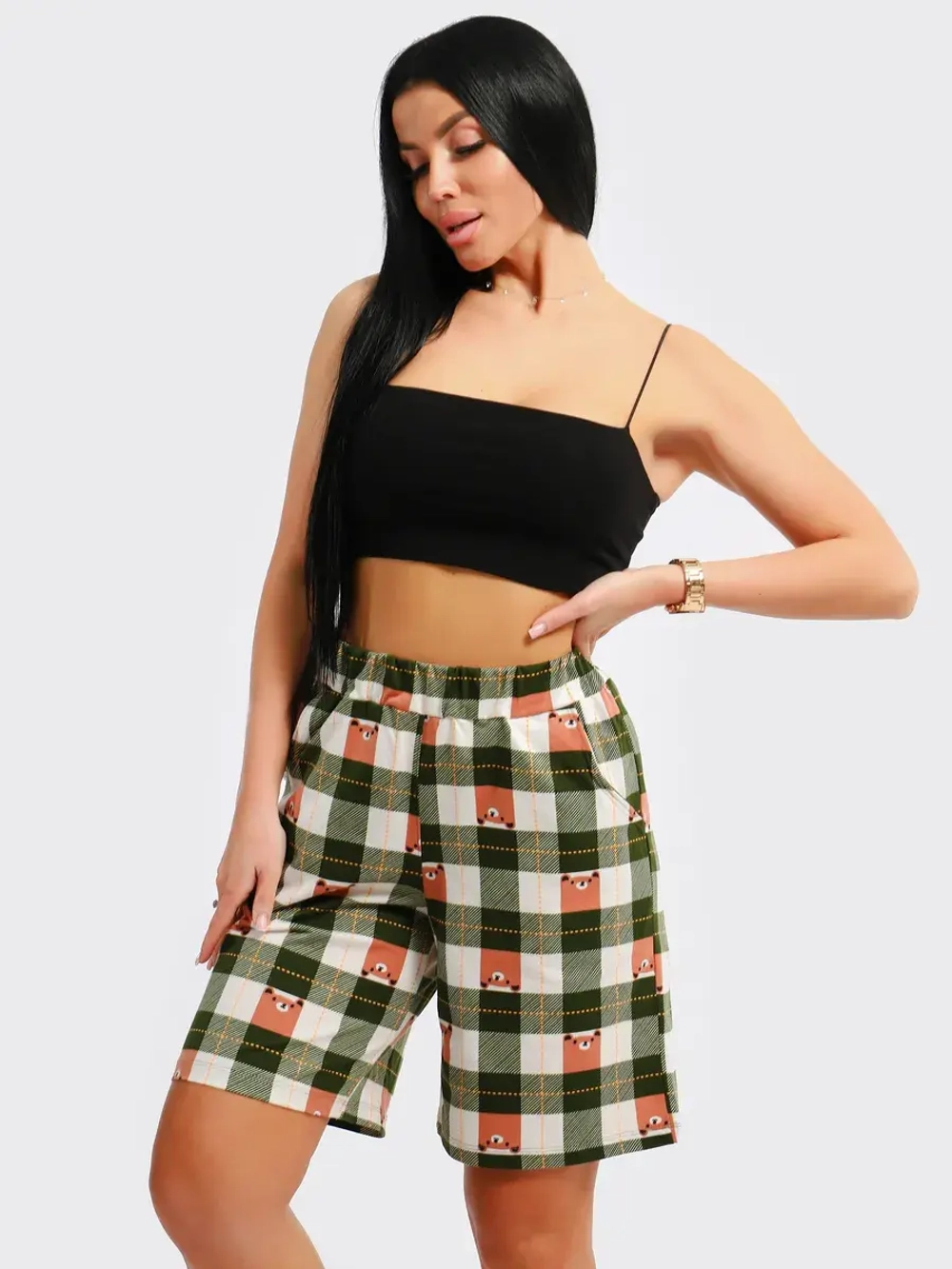 Шорты женские большие размеры