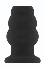 Чёрная анальная пробка с тоннелем №49 Small Hollow Tunnel Butt Plug 3 Inch - 7,7 см. (Цвет: черный)