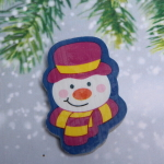 Ластик для карандашей 1шт «Новогодние герои», цвет микс, 5*3,5см