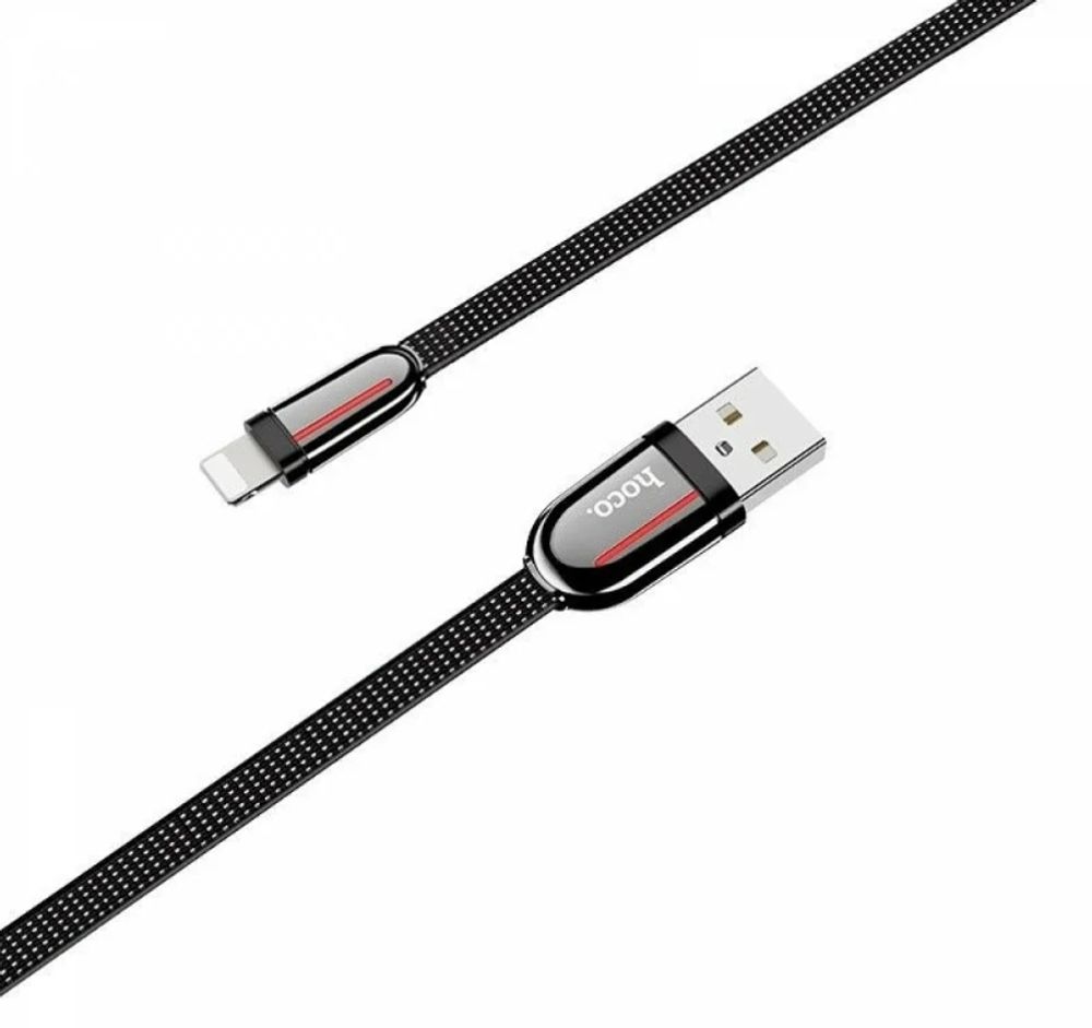 Кабель для зарядки Hoco U74 IPhone/Android черный