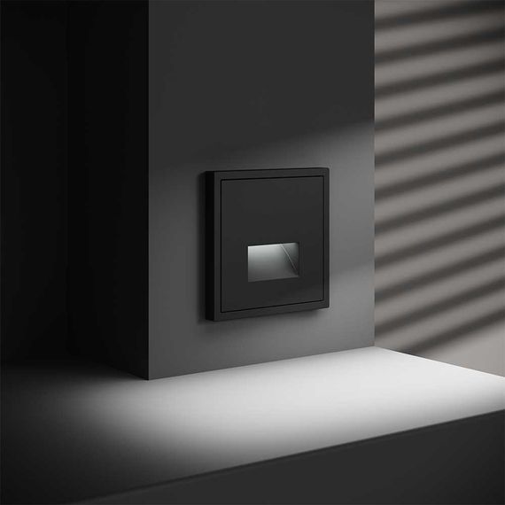 Подсветка светодиодная встраиваемая Voltum S70, (черный матовый) VLS070608