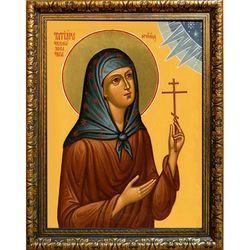 Татиана Чекмазова преподобномученица, послушница. Икона на холсте.