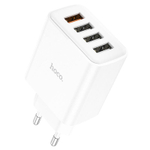 Сетевой адаптер питания HOCO C102A 4USB QC 3.0 (белый)