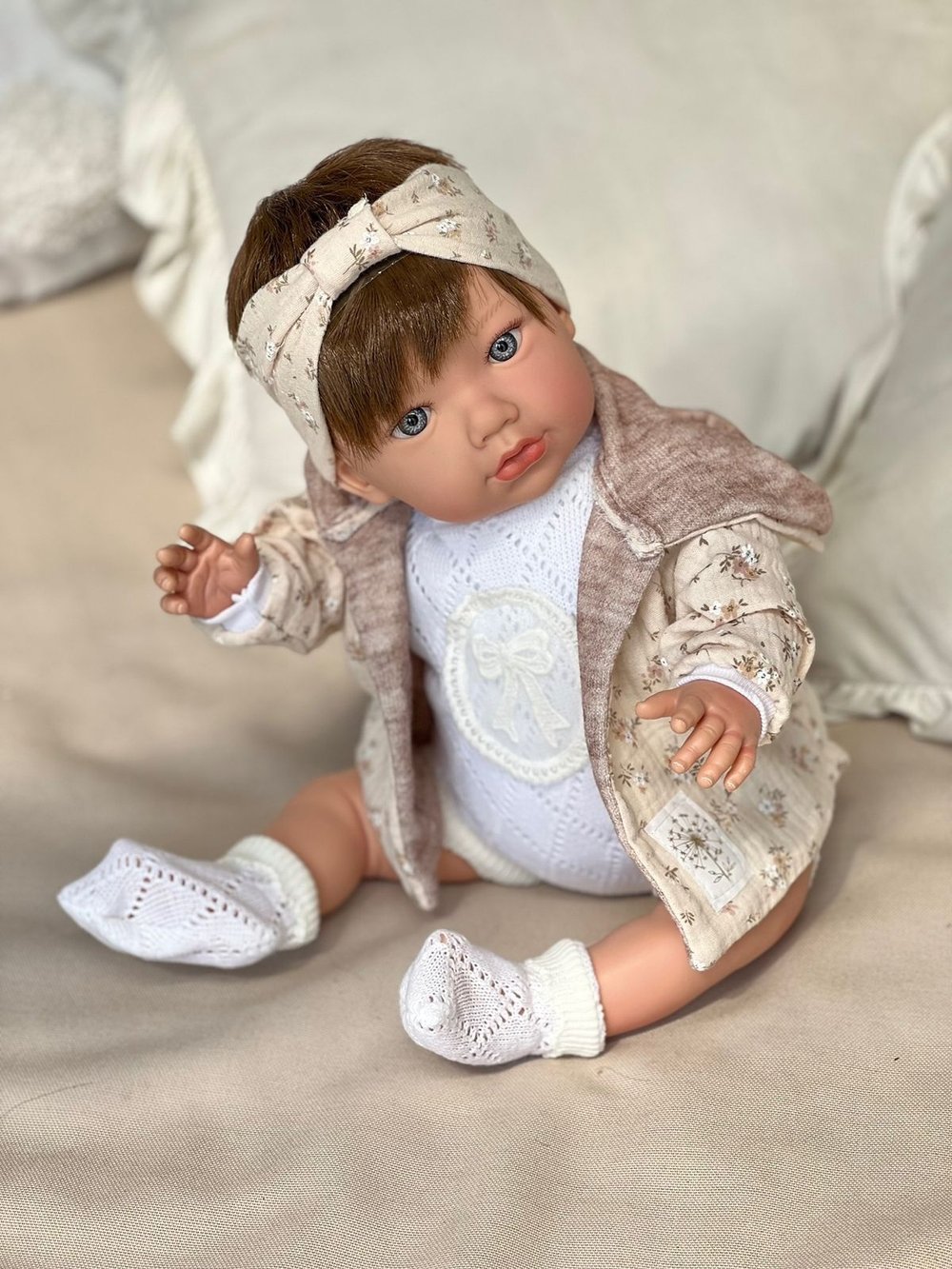 Кукла Реборн Marina and Pau 45cм Alina мягконабивная (M3001)