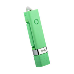 Монопод для селфи HOCO K3 Beauty Wire Controllable Selfie stick (0.65 м) 3.5&quot;-7&quot; Green Зеленый