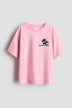 H&M Футболка с принтом, розовый